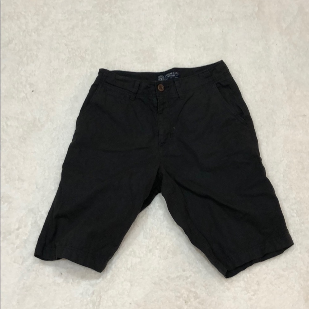 American Eagle Black Cargo Shorts
